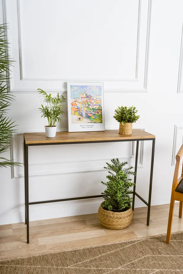 Canvas Meşe Metal Dresuar